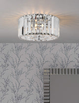 M&S Laura Ashley Fernhurst Crystal Flush Ceiling Light- Buy online at McGrocer