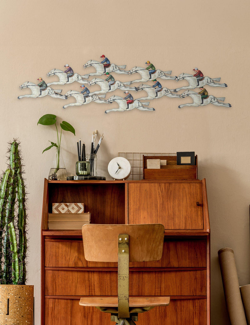 Gallery Direct horse wall art 174cm x 132cm - British product