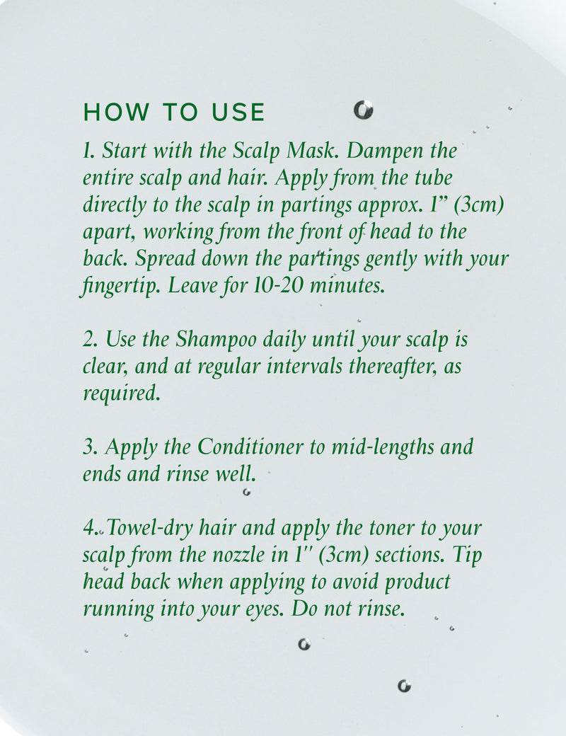 Philip Kingsley flaky itchy scalp treatment kit with mask shampoo and toner - British product