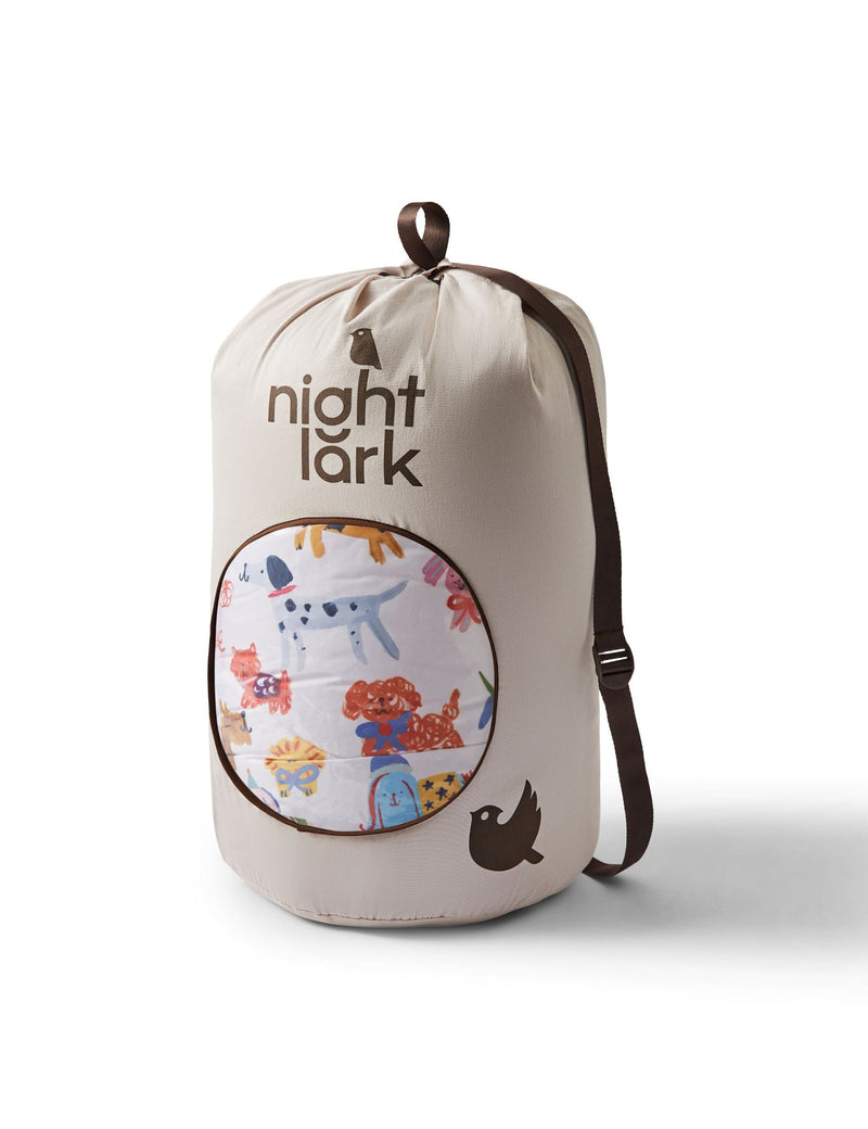 Night Lark fleece throw Happy Dogs print 135x200cm, UK version