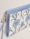 Ted Baker floral clutch bag with wrist strap, imported from the UK