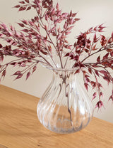 M&S Fluted Glass Bouquet Vase Medium- Buy online at McGrocer