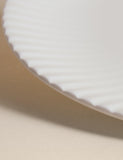 Fluted Hampton dinner plate made from china - British product