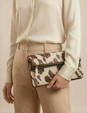 Jones Bootmaker fold over animal print clutch - British product