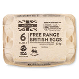 Free range eggs six pack for breakfast and baking - British product