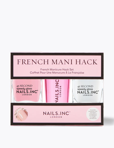 Manucurist French Mani Hack Neglelakk og Verktøysett 2x14 ml