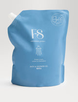 M&S Fragrance Society Fresh Linen, Lotus & Cashmere Shower Gel Refill 1010ml- Buy online at McGrocer