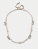 Autograph freshwater pearl cubic zirconia necklace, UK version