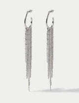 M&S Fringe Cupchain Hoop Earrings- Buy online at McGrocer