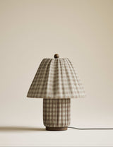 M&S Full Pleat Gingham Table Lamp- Buy online at McGrocer