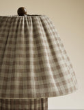 Gingham table lamp in classic check design, UK version
