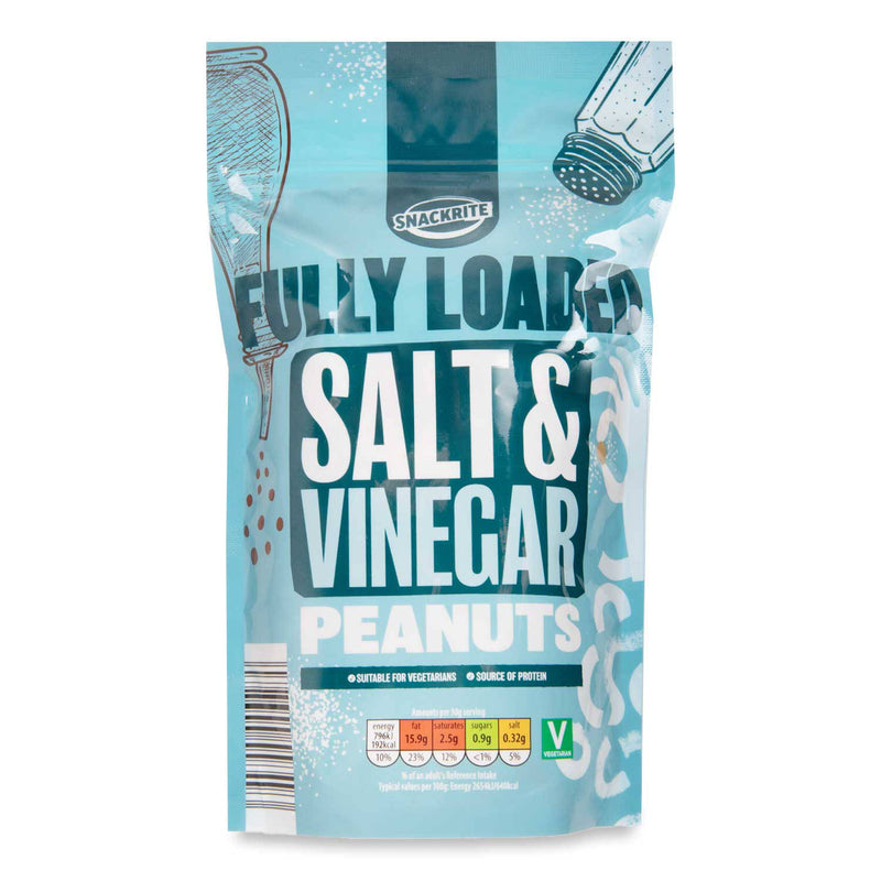 Fully Loaded salt and vinegar peanuts snack, UK version