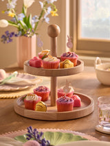 Next Natural Wood Two Tier Serving Stand- Buy online at McGrocer