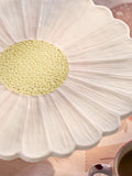 White Flower Wildlife cake stand stoneware 30cm (British brand)
