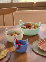 Next Set of 3 Stoneware Nibble Bowls with Braided Handles- Buy online at McGrocer