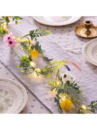 Next Lights4fun 1.5m Pre Lit Spring Flower Garland- Buy online at McGrocer