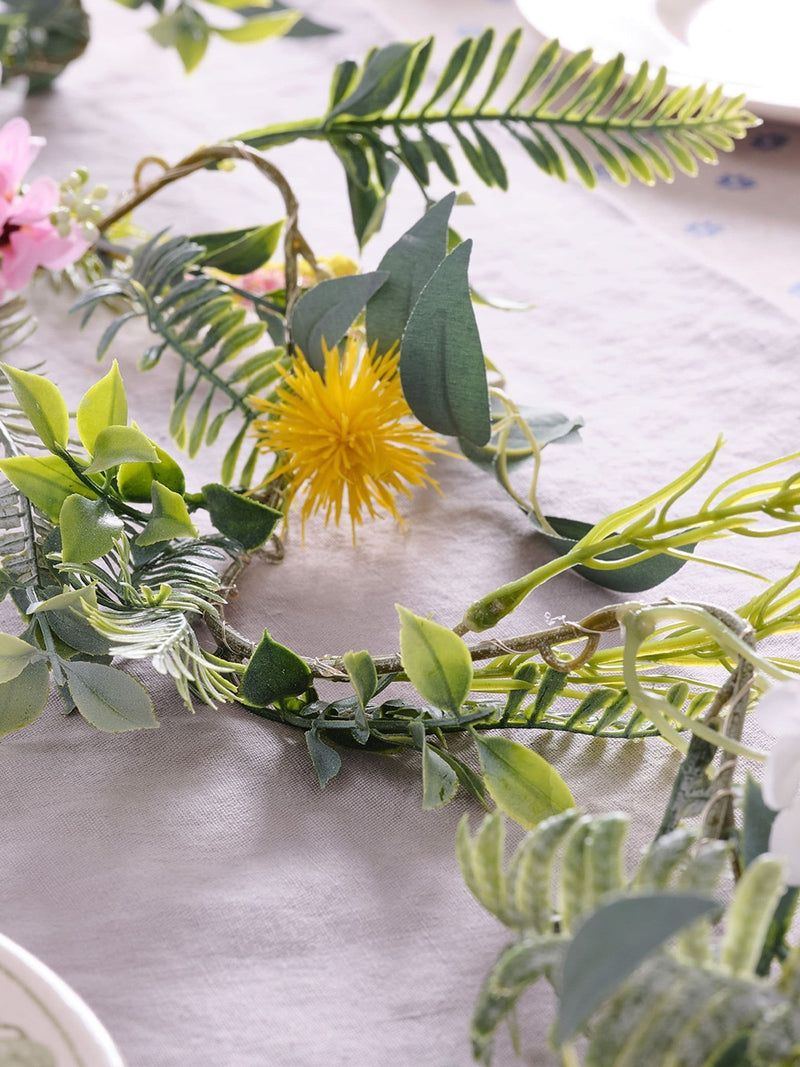 Lights4fun pre lit spring flower garland 1.5m, UK version