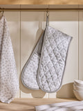 Grey Spot Oven Gloves