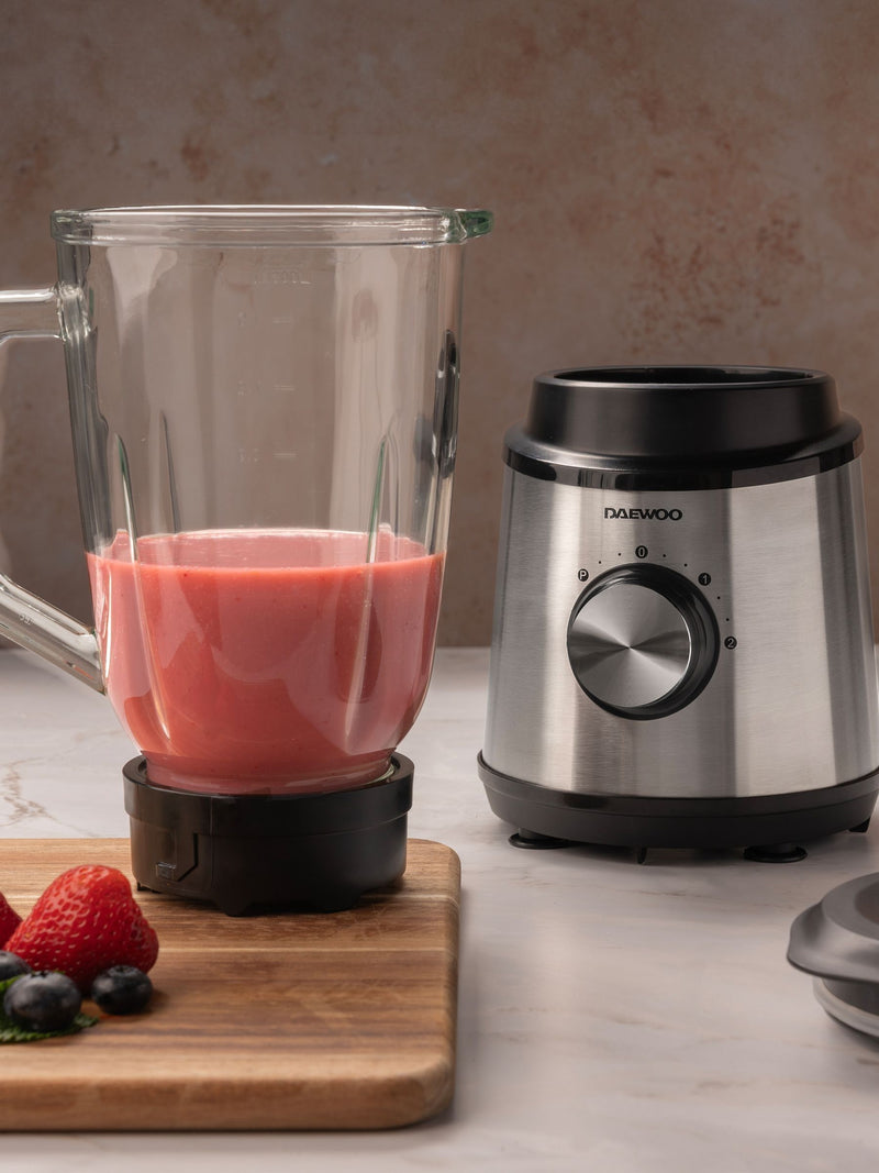 Daewoo 800W stainless steel jug blender and grinder set - British product