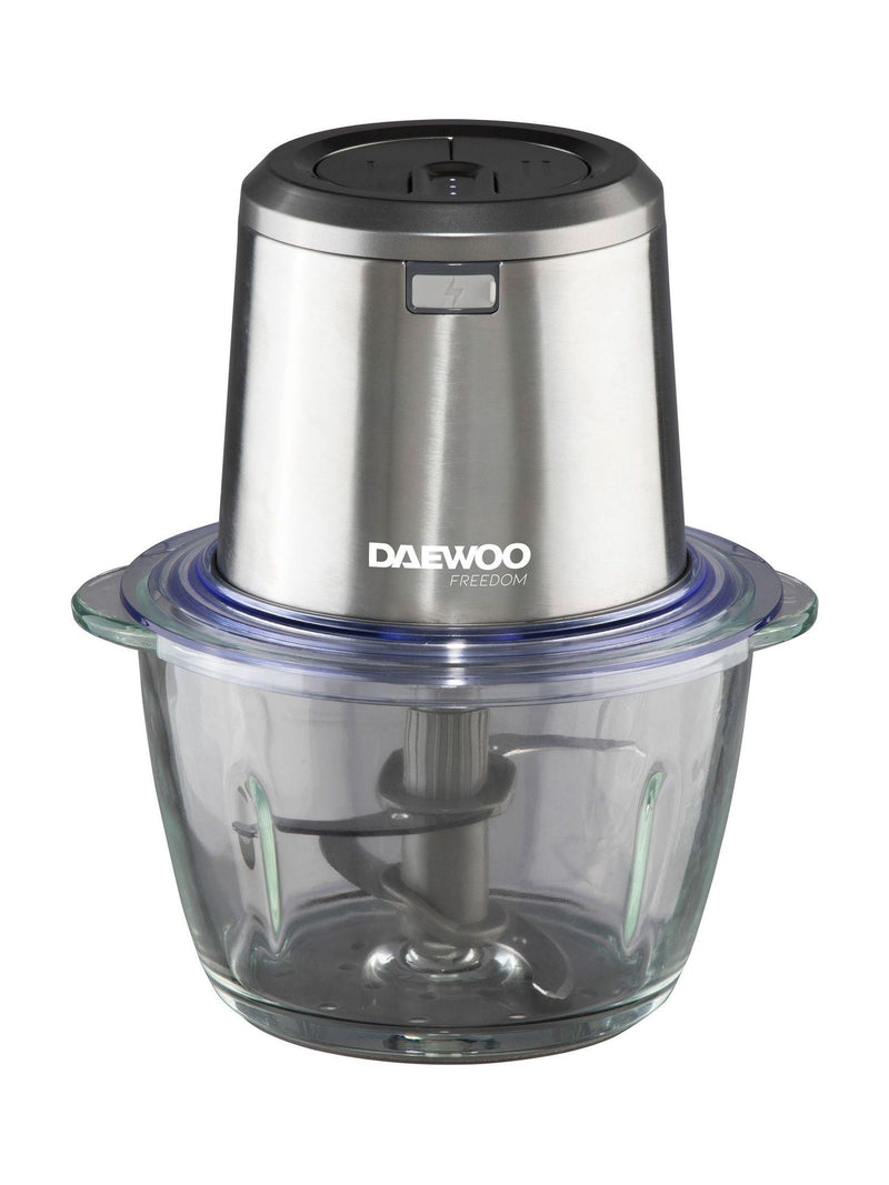Cordless Stainless Steel Kitchen Chopper with Rechargeable Battery and Dual Blades