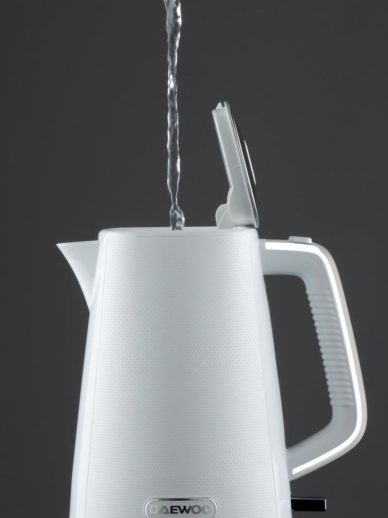 Daewoo White Stirling jug kettle 1.7L - British product