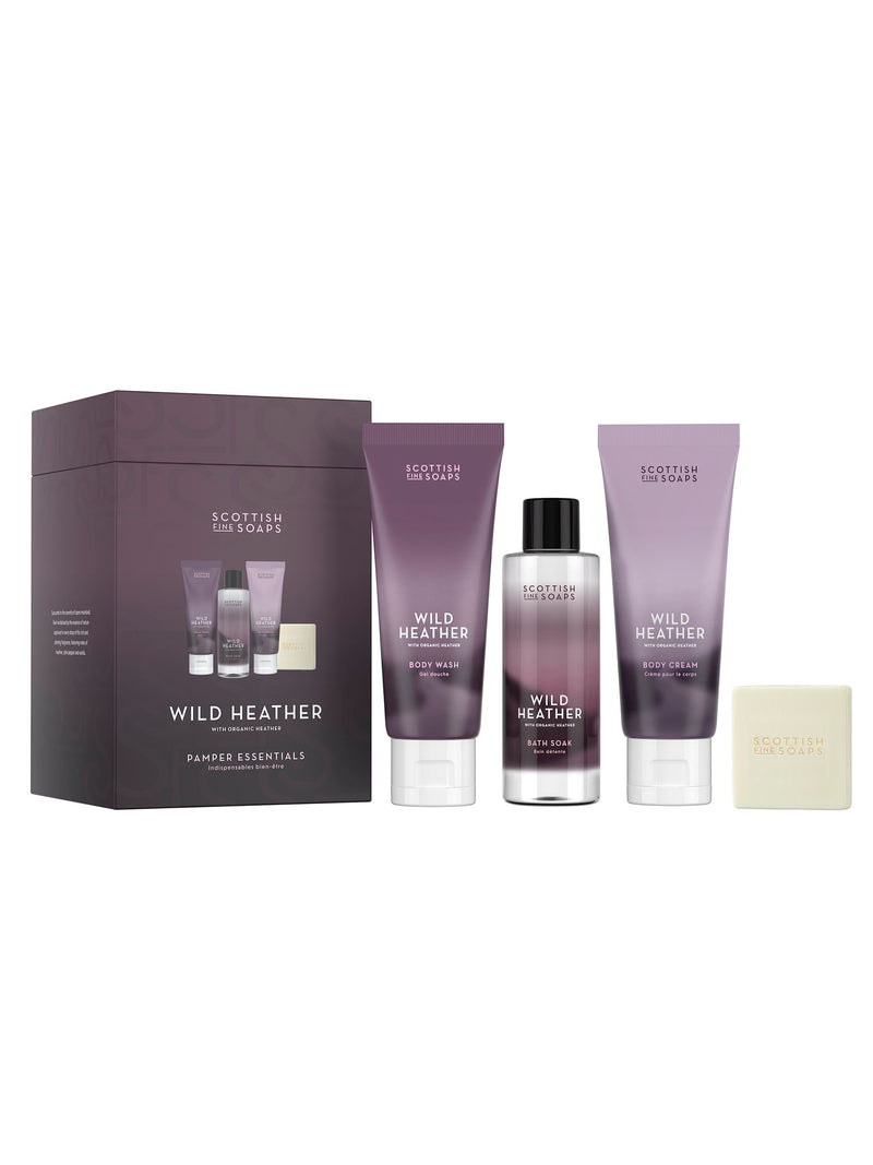 Scottish Fine Soaps Wild Heather bath and body set (British brand)