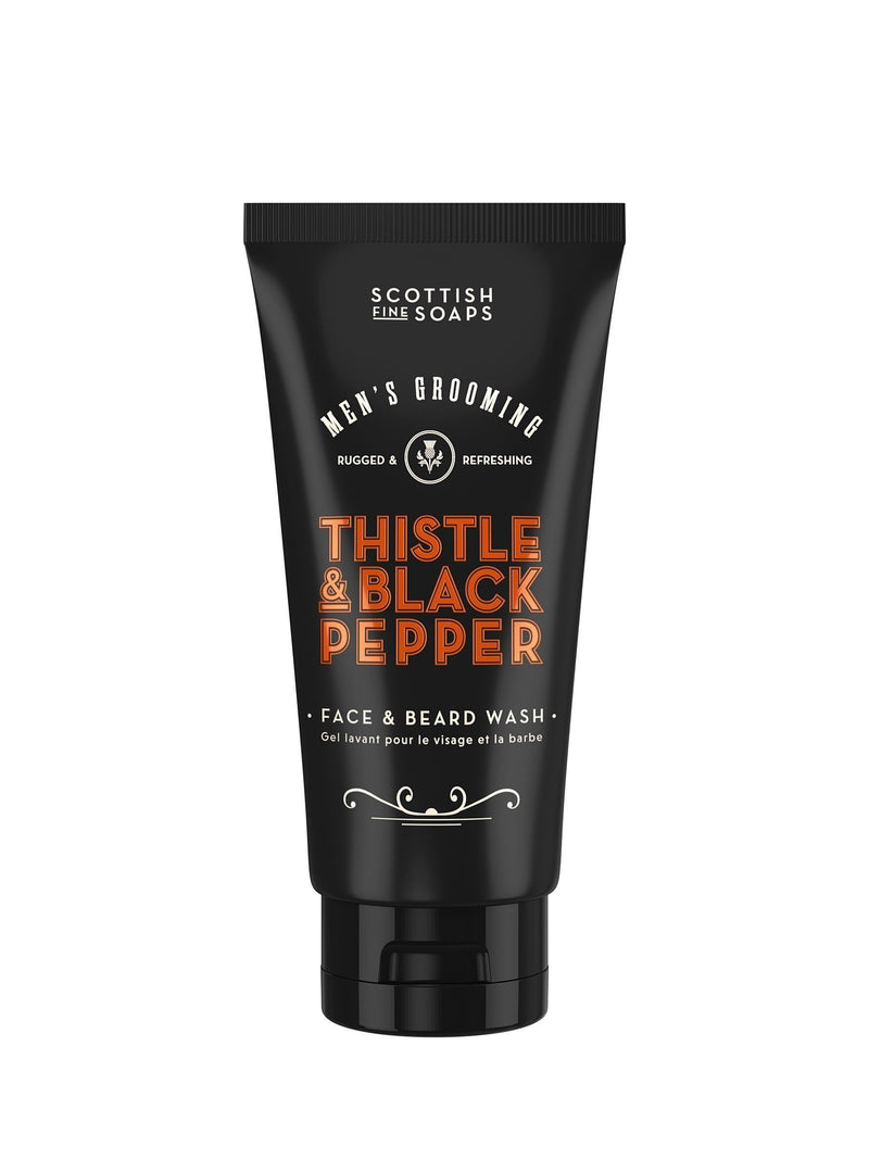 Scottish Fine Soaps face and beard wash Thistle Black Pepper 150ml, UK version