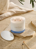 Collection Luxe lemon balm & grapefruit 2-wick candle, imported from UK