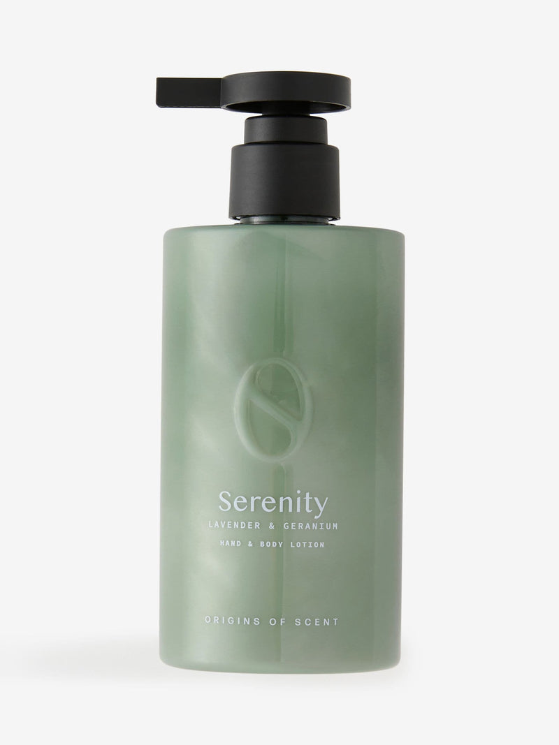Serenity Green geranium lavender hand lotion 250ml - British product