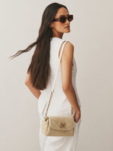 Next Natural Raffia Effect Cross-Body Bag- Buy online at McGrocer
