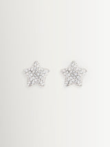 Next Marc Jacobs Silver Tone Star Pave Stud Earrings- Buy online at McGrocer