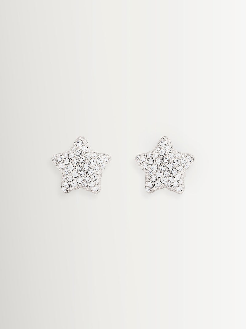 Marc Jacobs silver tone star stud earrings, imported from the UK