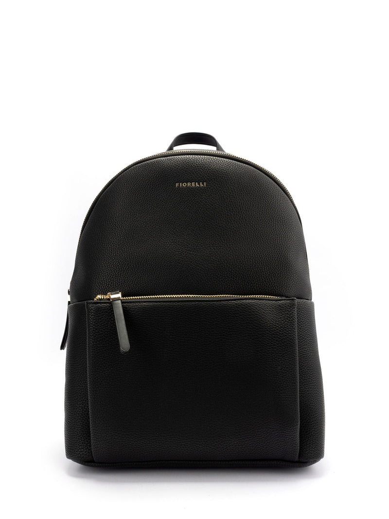 Fiorelli Ally XL backpack black pebbled faux leather (British brand)