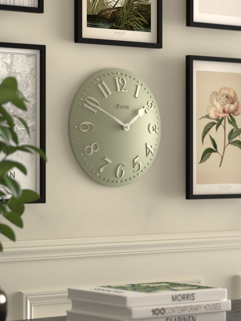 Jones Clocks Rose Pink Betty Convex wall clock 30cm, UK version
