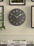 Jones Clocks Blizzard Grey Betty Convex Wall Clock 30cm