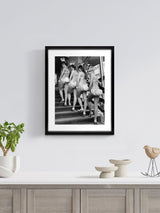 Next Brookpace Lascelles Black/White Girls Bunny Wall Art in Modern Matte Finish BlackBox Frame 40 x 50cm- Buy online at McGrocer