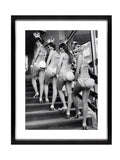 Brookpace Lascelles bunny wall art black white girls 40x50cm (British brand)