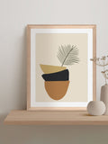 Brookpace Lascelles balancing bowls abstract Scandi wall art 40 x 50cm - British product