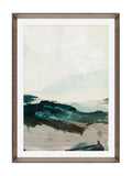 Brookpace Mountain II abstract wall art walnut frame 50x70cm - British product