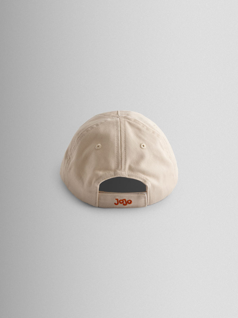 JoJo Maman Bébé ecru lobster bouclé cap, imported from the UK