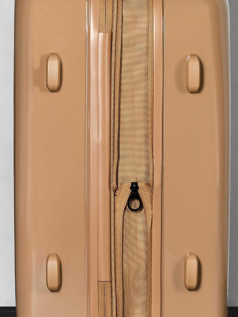 Rock Gelato medium brown suitcase 68 litres, imported from the UK