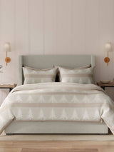 Vantona Natural Christmas Trees Brushed Cotton Quilt Cover Set
