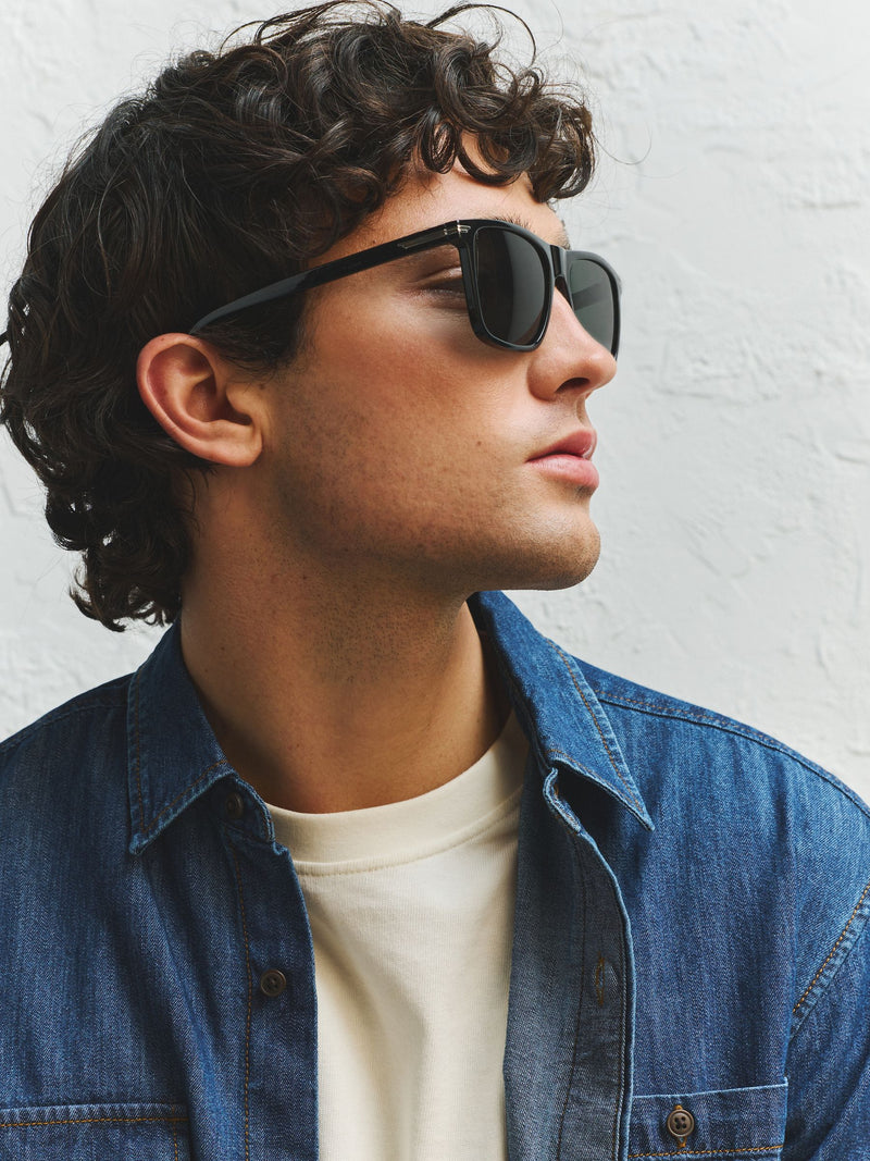 Sunglasses black preppy, UK version