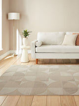 Next Catherine Lansfield Natural Retro Circles Washable Rug- Buy online at McGrocer