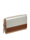 Pure Luxuries London silver Claire leather purse - British product