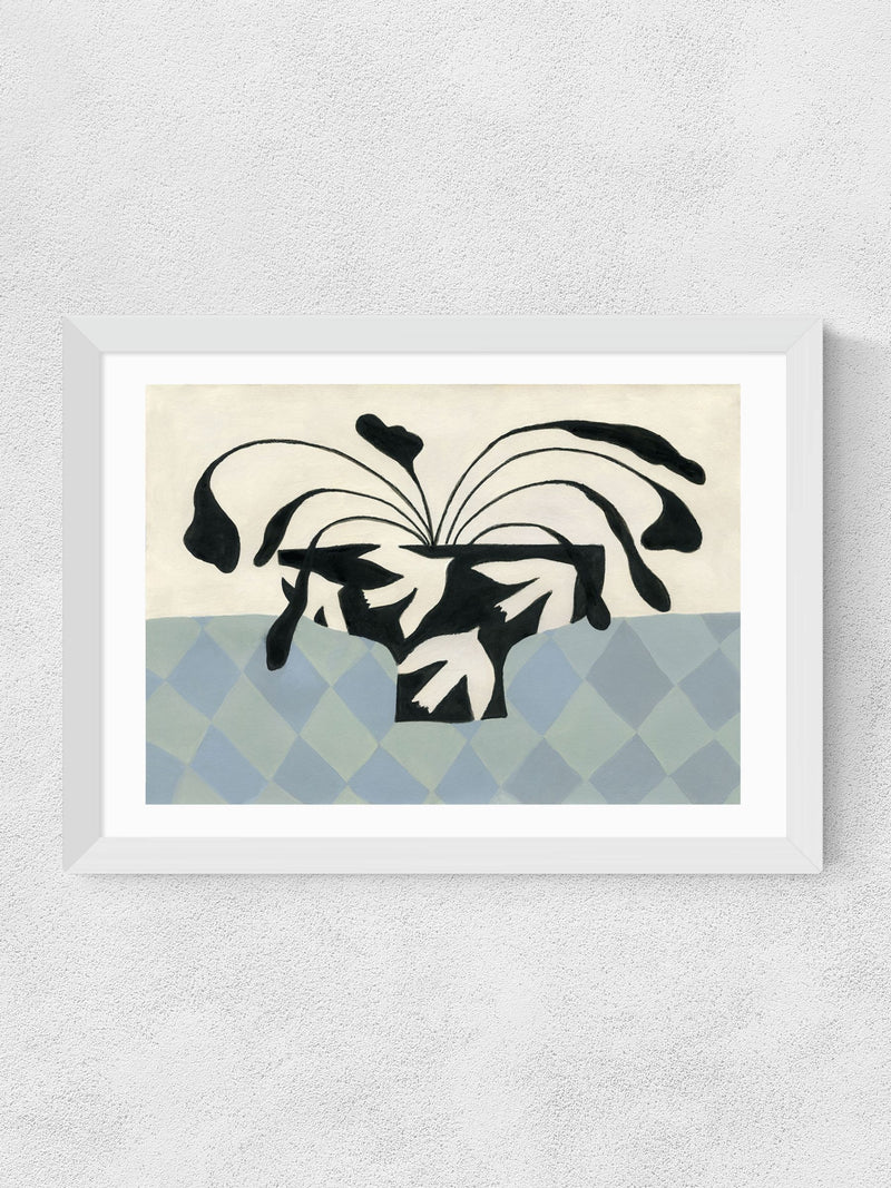 East End Prints white dove peace vase wall art print - British product
