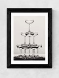 East End Prints Black Champagne Monochrome II wall art print - British product