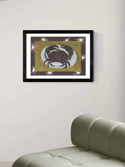 Next East End Prints Black Crab Cancer Star Sign Art Print by Jazmine Joye- Buy online at McGrocer