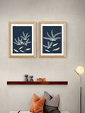 East End Prints Set of 2 Oak Flowers Wall Art Prints by Alisa Galitsyna