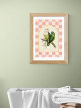 East End Prints Oak Check Out These Lovebirds Wall Art Print